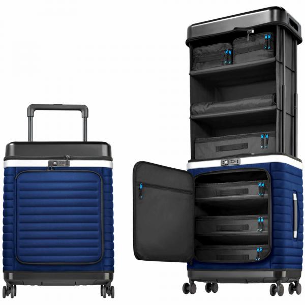Pull Up | Suitcase Reisekoffer mit patentiertem Regalsystem (estate blue)